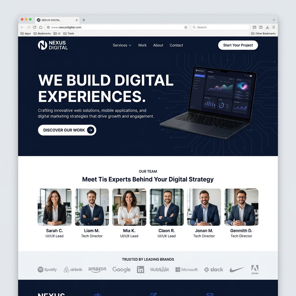 DevProfile website template