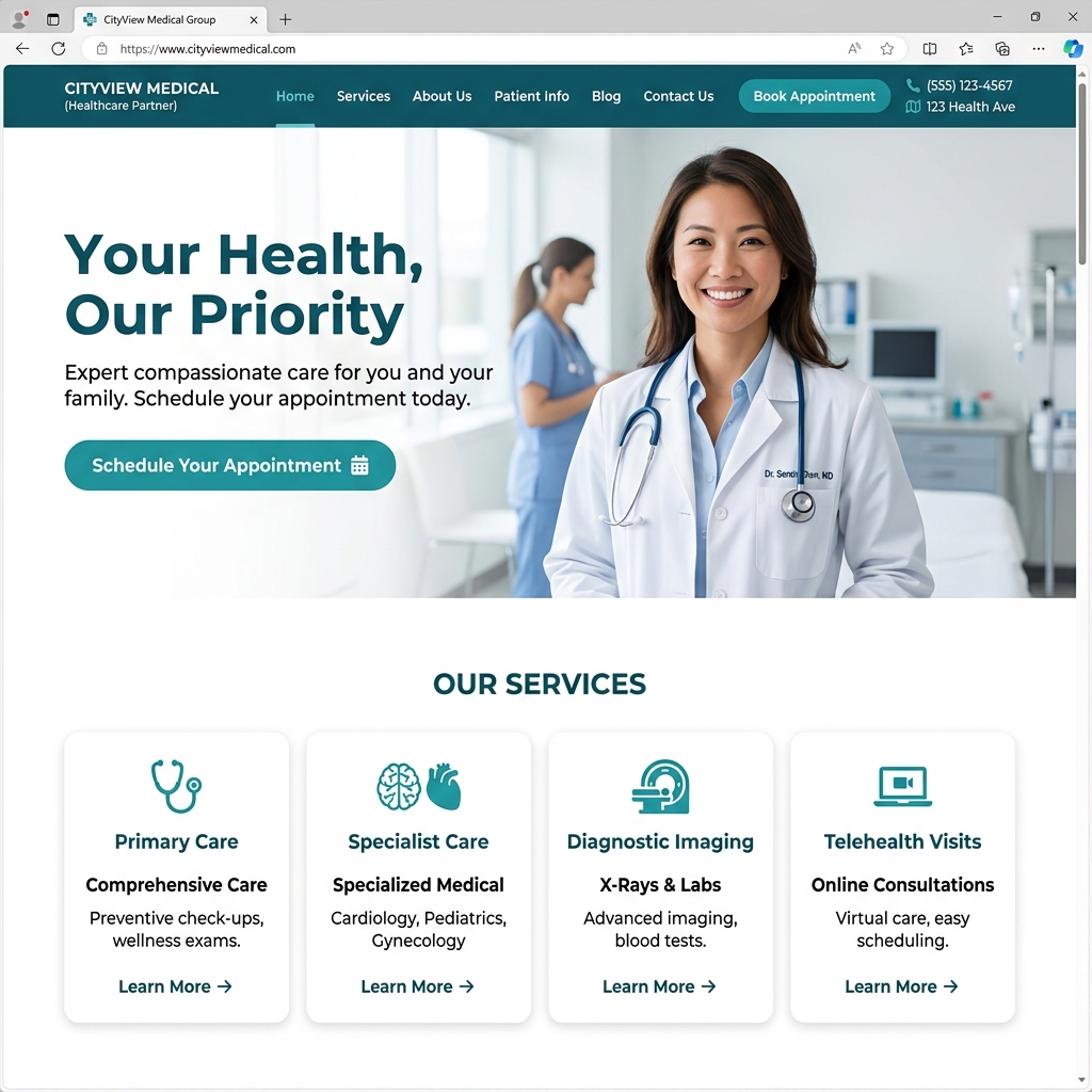 MedCare website template